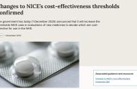 NICE update on medicines thresholds 